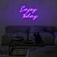 Enjoy Today Neon Sign for uplifting and positive spaces