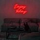 Enjoy Today Neon Sign for uplifting and positive spaces