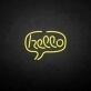 Hello' neon sign