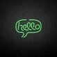 Hello' neon sign