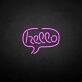 Hello' neon sign