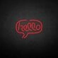 Hello' neon sign