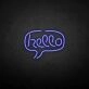 Hello' neon sign