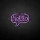 Hello' neon sign