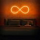 Infinity Love Neon Sign for romantic and everlasting love decor