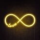 Infinity Love Neon Sign for romantic and everlasting love decor