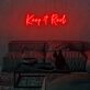 Keep It Real Neon Sign for authentic and honest spaces