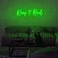 Keep It Real Neon Sign for authentic and honest spaces