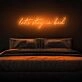 Lets Stay In Bed Neon Sign perfect for cozy bedrooms