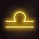 Libra Horoscope Neon Sign for zodiac lovers