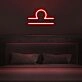 Libra Horoscope Neon Sign for zodiac lovers
