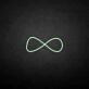 'Infinity' neon sign