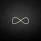'Infinity' neon sign