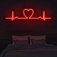 Love Beat Neon Sign for romantic and loving settings