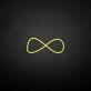 'Infinity' neon sign