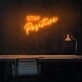Stay Positive Neon Sign for uplifting and encouraging spaces