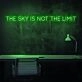 The Sky Is Not The Limit Neon Sign for aspirational and motivational spaces