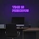 Time Is Precious Neon Sign for mindful and motivational spaces