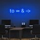 To Infinity And Beyond Neon Sign for fans of space and adventure