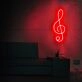 Treble Clef Musical Note Neon Sign perfect for music lovers