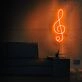 Treble Clef Musical Note Neon Sign perfect for music lovers