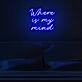 Where Is My Mind Neon Sign for artistic and thoughtful decor