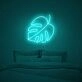 Monstera Leaf Neon Sign adds a tropical touch to any room