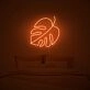 Monstera Leaf Neon Sign adds a tropical touch to any room