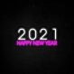 2021 Happy New Year Neon Sign for festive New Year celebrations