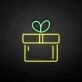'Gift' neon sign
