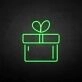 'Gift' neon sign