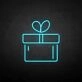 'Gift' neon sign