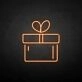 'Gift' neon sign