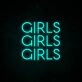 Girls Girls Girls Neon Sign perfect for fun party decor