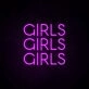 Girls Girls Girls Neon Sign perfect for fun party decor