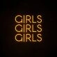 Girls Girls Girls Neon Sign perfect for fun party decor