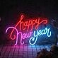 Happy New Year Neon Sign perfect for New Year celebrations