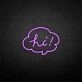 Hi2' neon sign