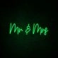 Mr Mrs Neon Sign ideal for wedding celebrations