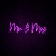 Mr Mrs Neon Sign ideal for wedding celebrations