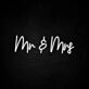 Mr Mrs Neon Sign ideal for wedding celebrations