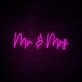 Mr Mrs Neon Sign ideal for wedding celebrations