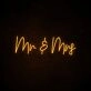 Mr Mrs Neon Sign ideal for wedding celebrations