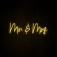 Mr Mrs Neon Sign ideal for wedding celebrations