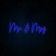 Mr Mrs Neon Sign ideal for wedding celebrations