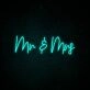 Mr Mrs Neon Sign ideal for wedding celebrations