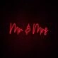 Mr Mrs Neon Sign ideal for wedding celebrations