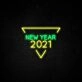 New Year 2021 Neon Sign for New Year festivities