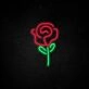 Rose Neon Sign adds elegance to romantic settings
