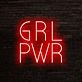 Girl Power Neon Sign perfect for empowering and positive settings